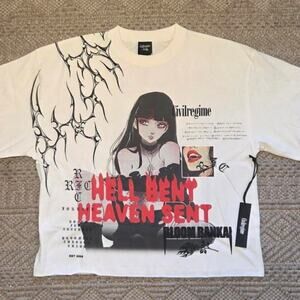 Civil Regime “Bloom Bankai Temptress Dungeon” Tee – Butter (Size L) – NWT